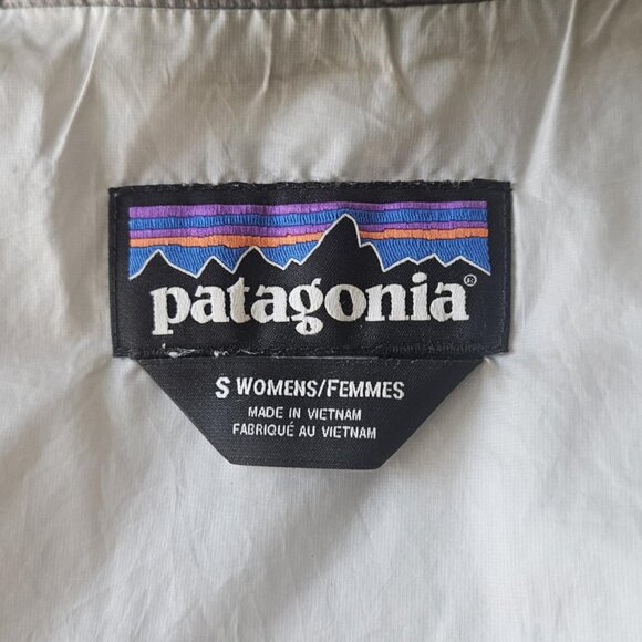 PATAGONIA Women's Size Small Nano Puff Lined Vest Primaloft Feather Grey Zip Up - Picture 7 of 12